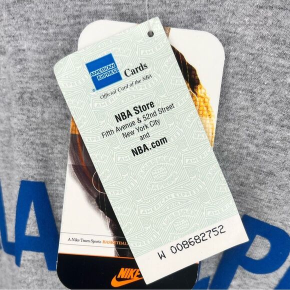 2002 Nike NBA Philadelphia 76ers Vintage Grey & Blue Sports T-Shirt Size XXL - Picture 5 of 12